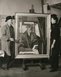 Danièle Perré et Jacques Villon, 1956. 