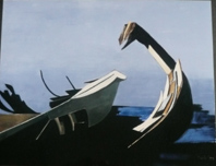 "Surgi de l'ombre", par Danièle Perré, 2000.
